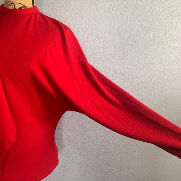 Vintage Peggy Jennings Red Cashmere Sweater - Picture 9 of 12
